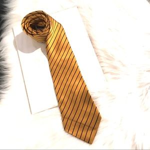 Fabio Fazio Striped Silk Tie FLAWED